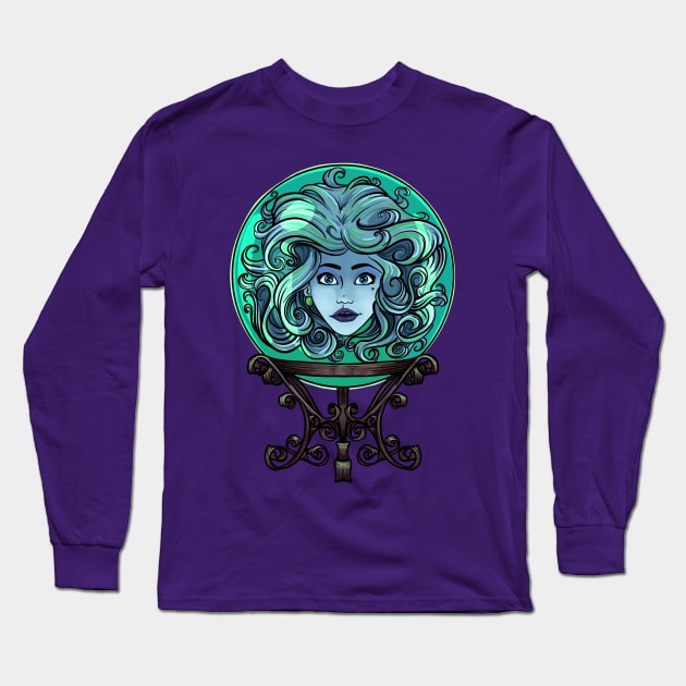 Madam Leota no background Long Sleeve T-Shirt by Holly_Pierson_Art